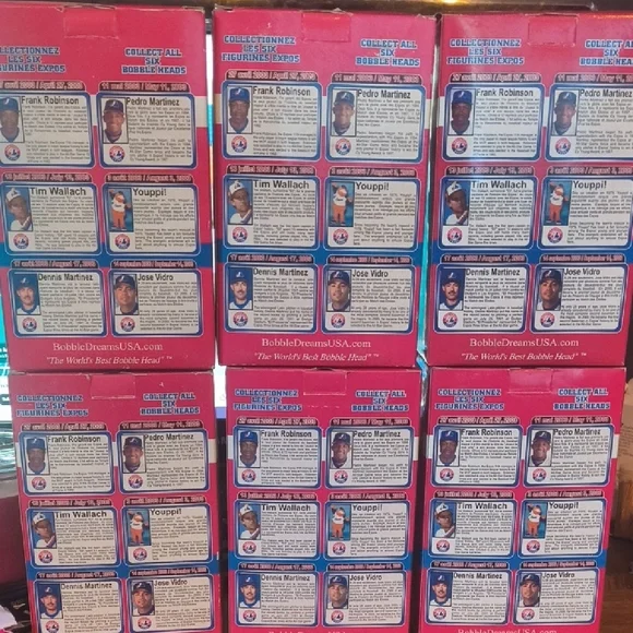 6 Vintage Limited Edition Montreal Expos Bobbleheads Numbered Stadium Give-A-Way - Picture 8 of 12